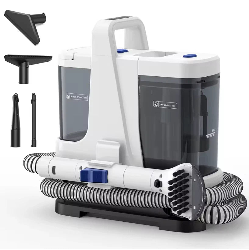 Lubluelu V8 800W Hot Water Carpet Cleaner 60°C Deep Clean Pet Stains 15kPa - SM Nexus Mart