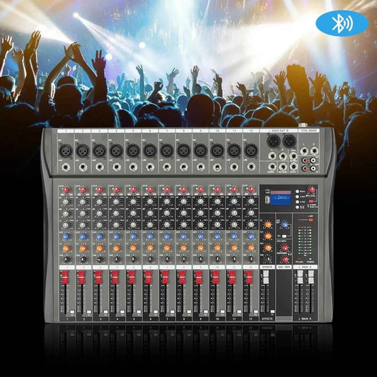 Enhance Your Sound Experience with the 12 Channel Bluetooth Audio Mixer