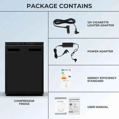 Enhanced 65L Campervan Compressor Fridge Freezer with App Control - Ideal for Camping Adventures