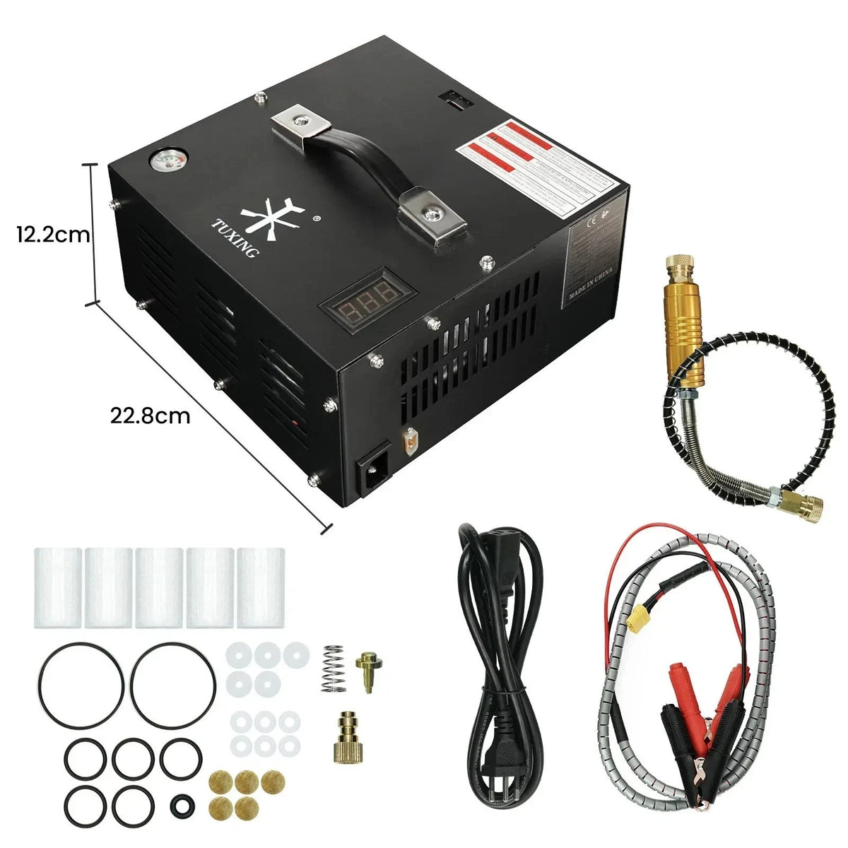 TUXING 4500Psi/300Bar PCP Air Compressor Portable built-in transformer Air Pump - SM Nexus Mart