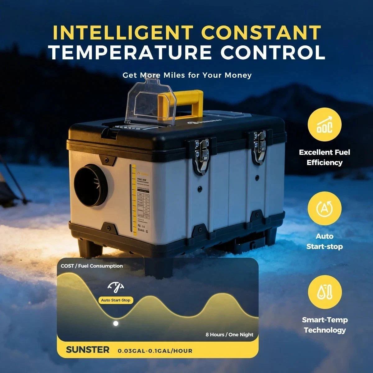 TB10 8KW Toolbox Diesel Air Heater 12V/24V/220V With Adapter - SM Nexus Mart