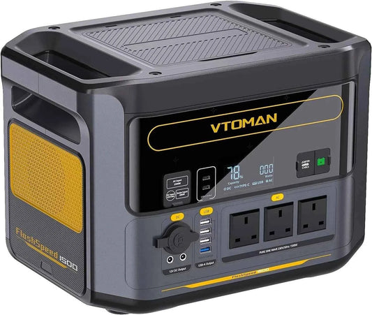 VTOMAN FLASHSPEED1500 Portable Power Station 1548Wh Solar Generator with LiFePO4
