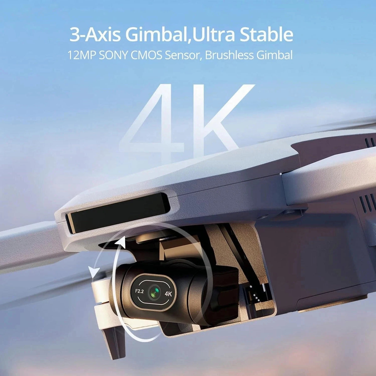 Potensic ATOM Combo 3-Axis Gimbal 4K Camera GPS Drone 6KM Transmission Foldable - SM Nexus Mart