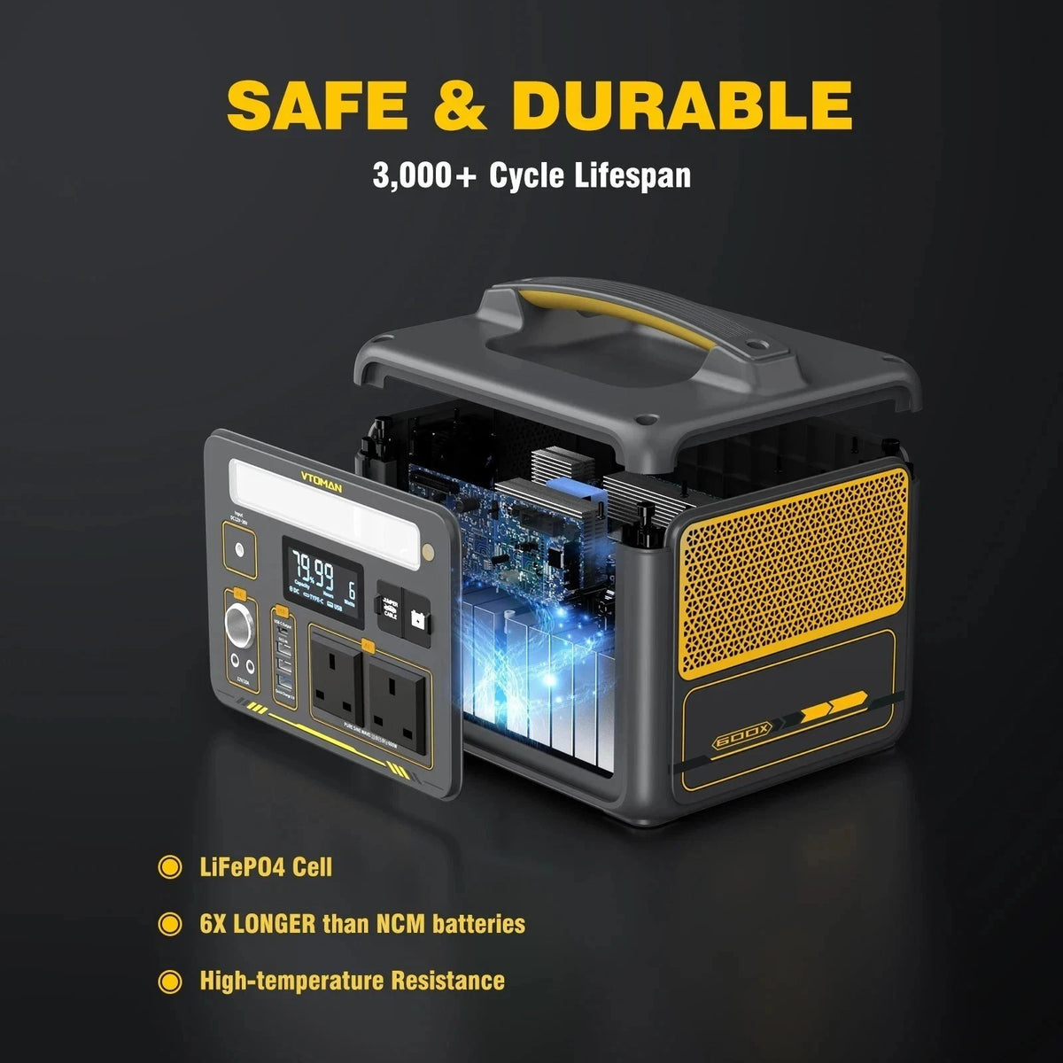 VTOMAN Jump 600X Elite Portable Power Station – Reliable Energy Anywhere - SM Nexus Mart