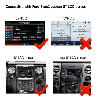 CARABC Wireless CarPlay Android Auto for Ford SYNC 2 Focus Fiesta F-150 Edge - SM Nexus Mart