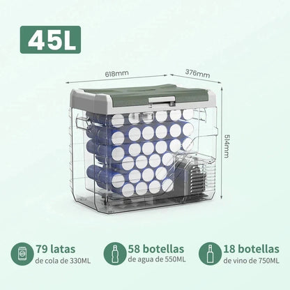 Alpicool NL 25L 35L 45L Car Refrigerator 12V Compressor Fridge Freezer 12/24V DC - SM Nexus Mart