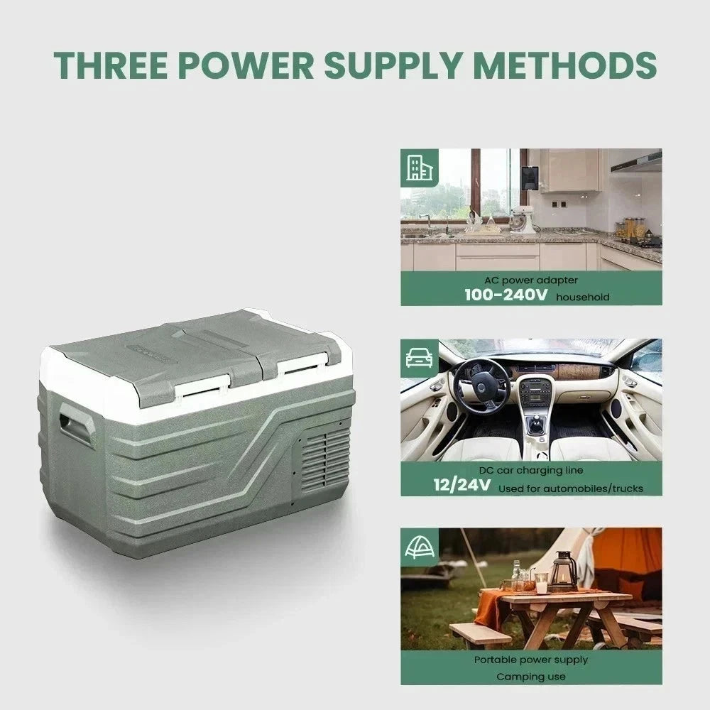 Alpicool NL 25L 35L 45L Car Refrigerator 12V Compressor Fridge Freezer 12/24V DC - SM Nexus Mart
