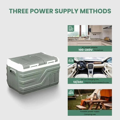 Alpicool NL 25L 35L 45L Car Refrigerator 12V Compressor Fridge Freezer 12/24V DC - SM Nexus Mart