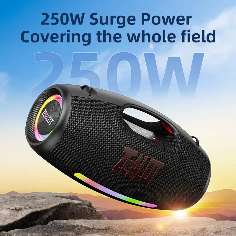 ZEALOT-S89 250W Waterproof Portable Loud Bluetooth Speaker, Wireless Outdoor - SM Nexus Mart