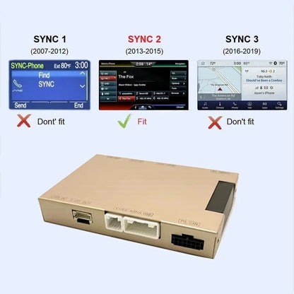 CARABC Wireless CarPlay Android Auto for Ford SYNC 2 Focus Fiesta F-150 Edge - SM Nexus Mart