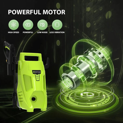 2050PSI Electric High Pressure Washer, 1.6GPM 2300W Washer with 1-180° Adjustabl - SM Nexus Mart