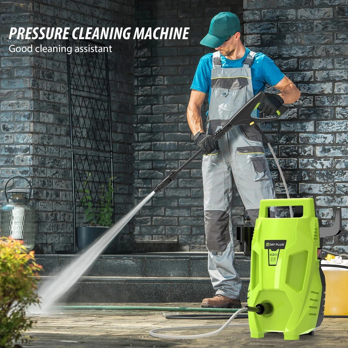2050PSI Electric High Pressure Washer, 1.6GPM 2300W Washer with 1-180° Adjustabl - SM Nexus Mart