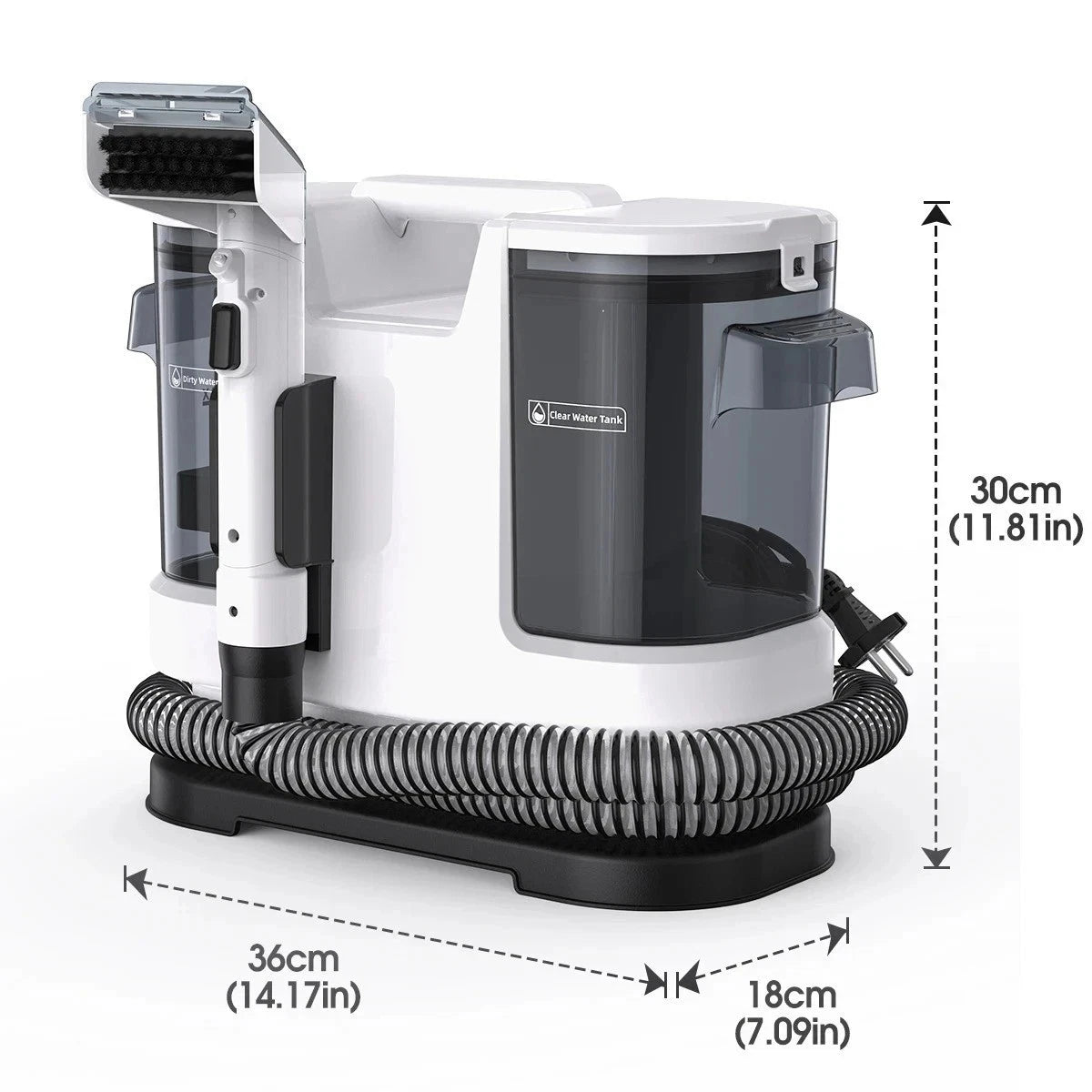 Lubluelu V8 800W Hot Water Carpet Cleaner 60°C Deep Clean Pet Stains 15kPa - SM Nexus Mart