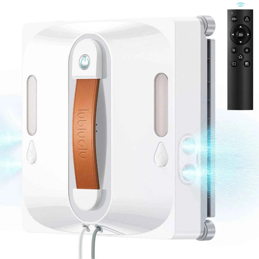 Lubluelu Smart Window Cleaning Robot - 9000Pa Power with Dual Water Spray & Remote Control for Effortless Cleaning