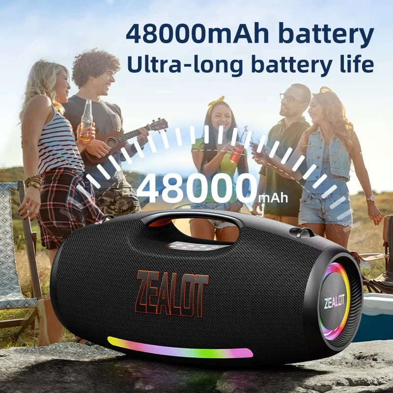 ZEALOT-S89 250W Waterproof Portable Loud Bluetooth Speaker, Wireless Outdoor - SM Nexus Mart