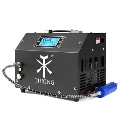 4500PSI PCP Air Compressor 300Bar Digital LCD Control Built-in Power Adapter UK - SM Nexus Mart