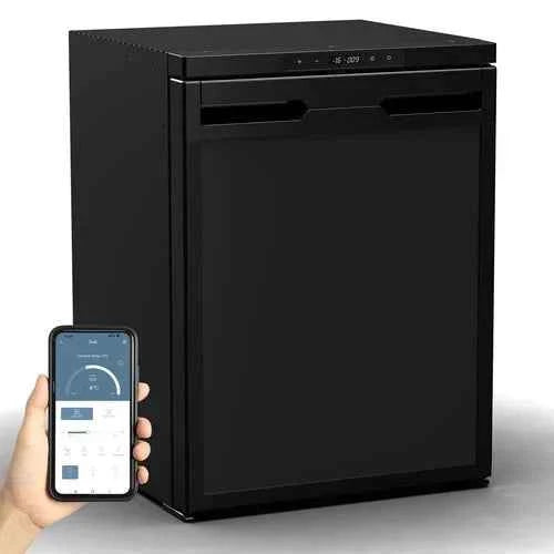 Enhanced 65L Campervan Compressor Fridge Freezer with App Control - Ideal for Camping Adventures